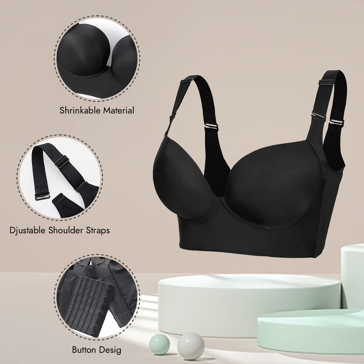 Push-Up Back Smoothing Bra(Buy 1 Get 1 Free)(2 PACK)