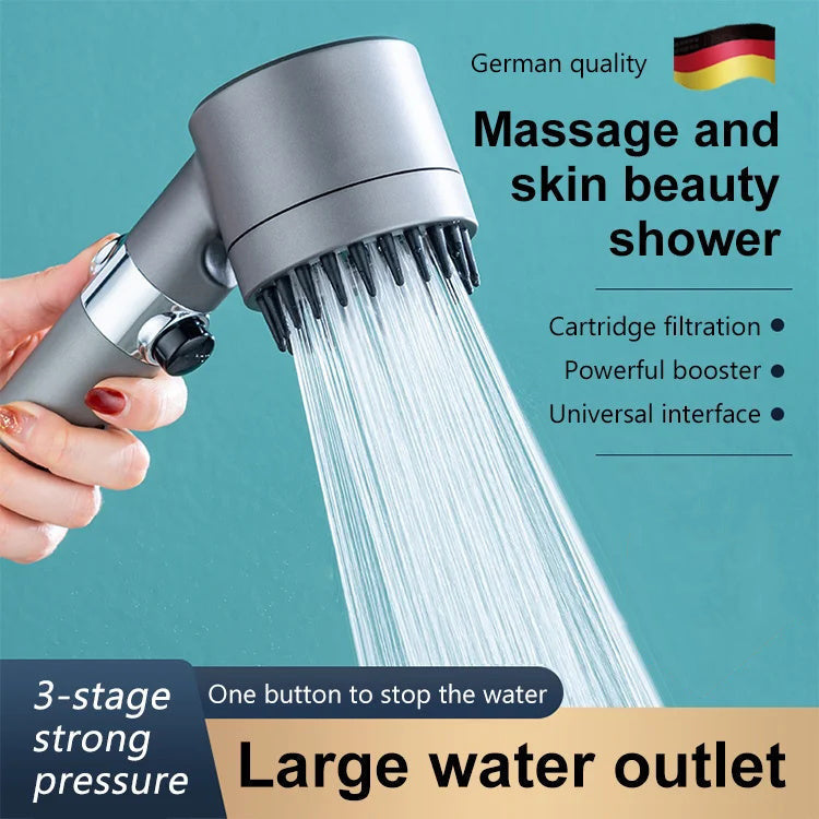 Borhe® Shower - 4 in 1 Massage En Huid Schoonheid Multifunctionele Douchekop