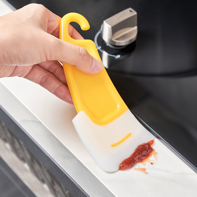 Kitchen silicone cleaning scraper