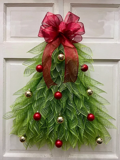 🎄Handmade Christmas Tree Wreath for Front Door