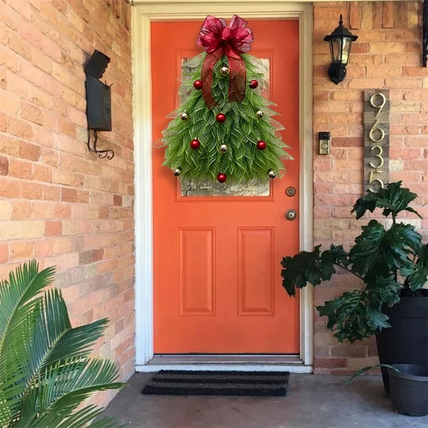 🎄Handmade Christmas Tree Wreath for Front Door