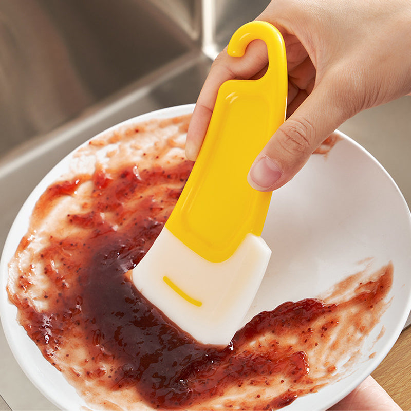 Kitchen silicone cleaning scraper