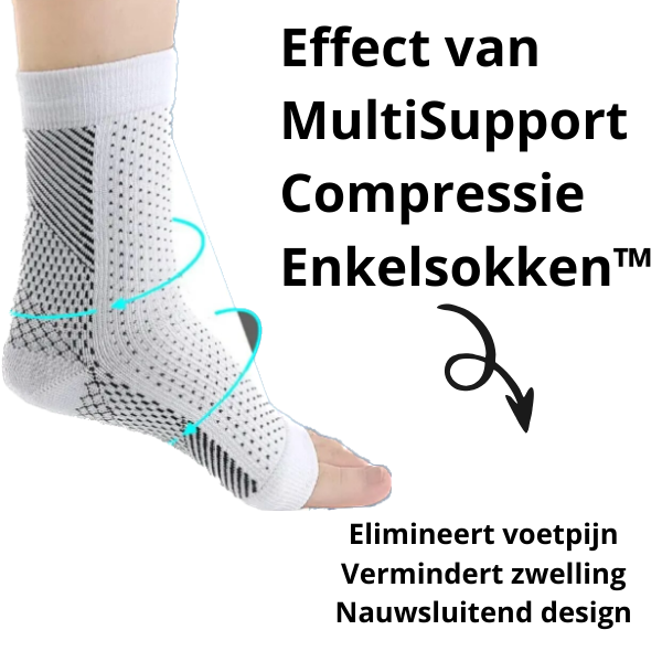 Verhoog je mobiliteit en verlaag pijn | MultiSupport Compressie Enkelsokken™