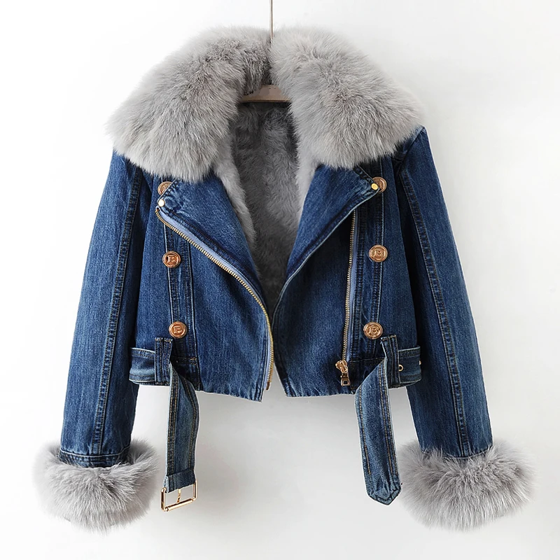 Victoria denim winter jacket