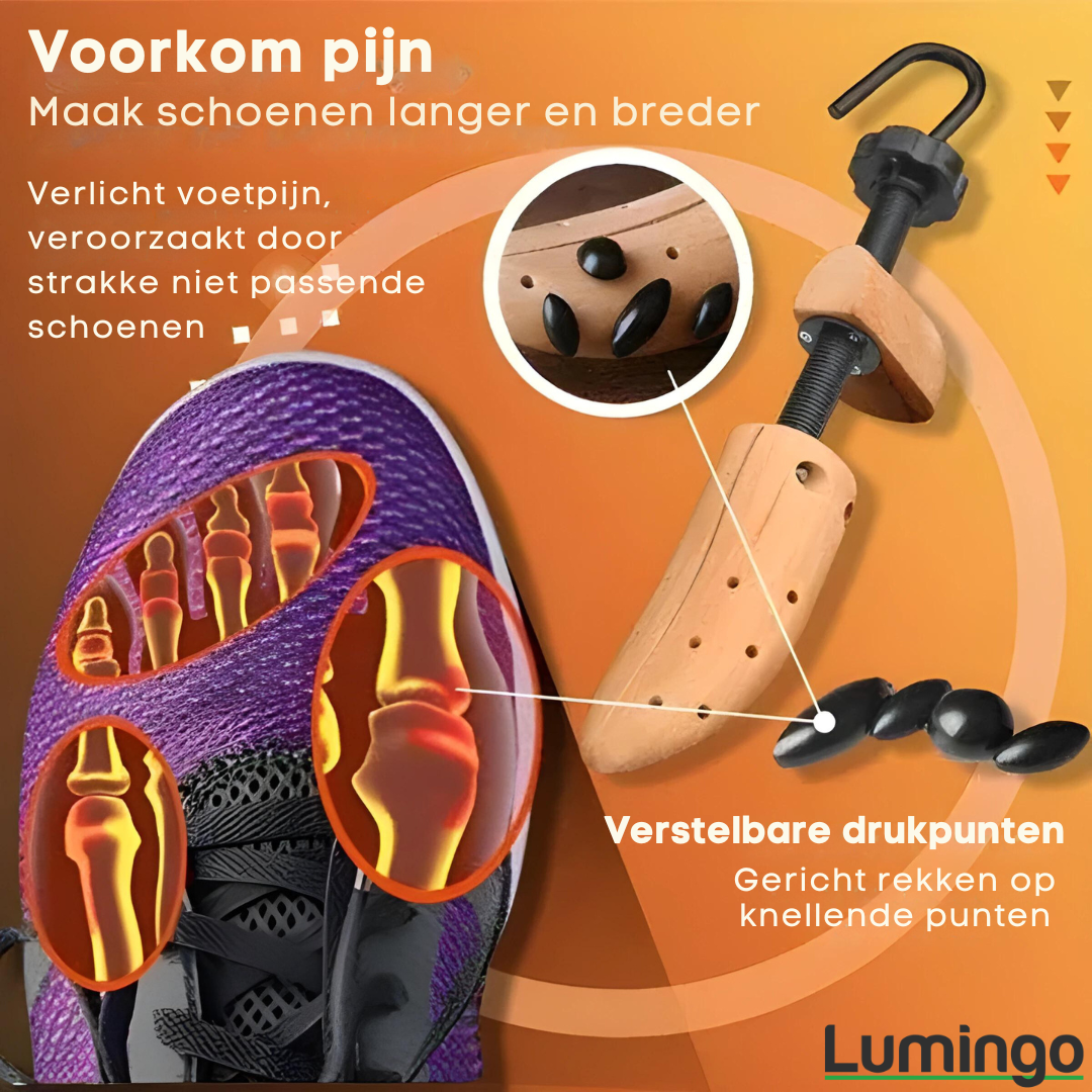 ShoeStretcher Pro | Maak elke schoen passend en voorkom voetpijn