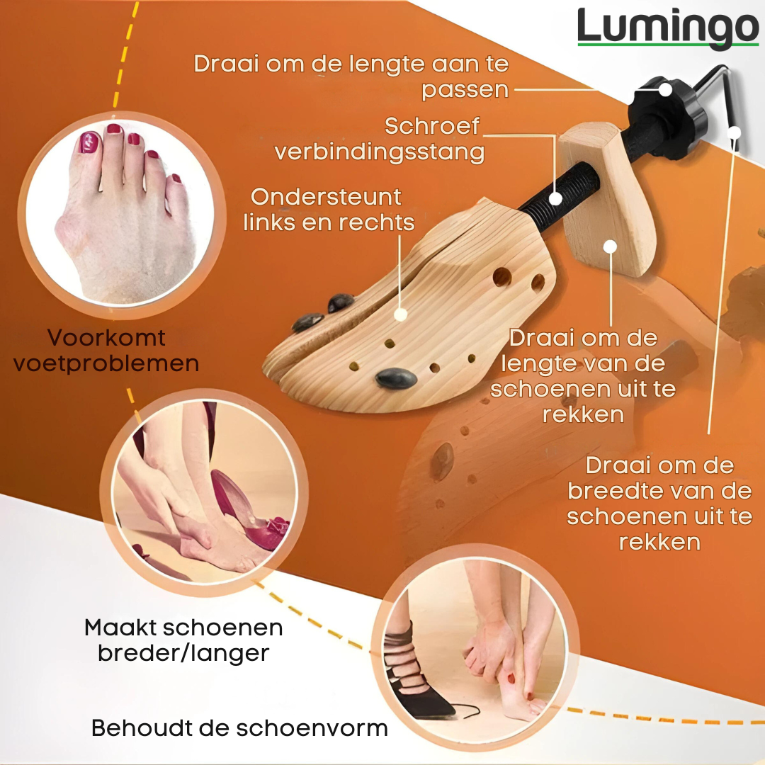 ShoeStretcher Pro | Maak elke schoen passend en voorkom voetpijn