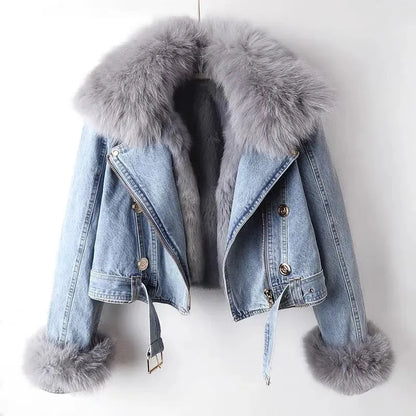 Victoria denim winter jacket