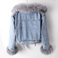 Victoria denim winter jacket