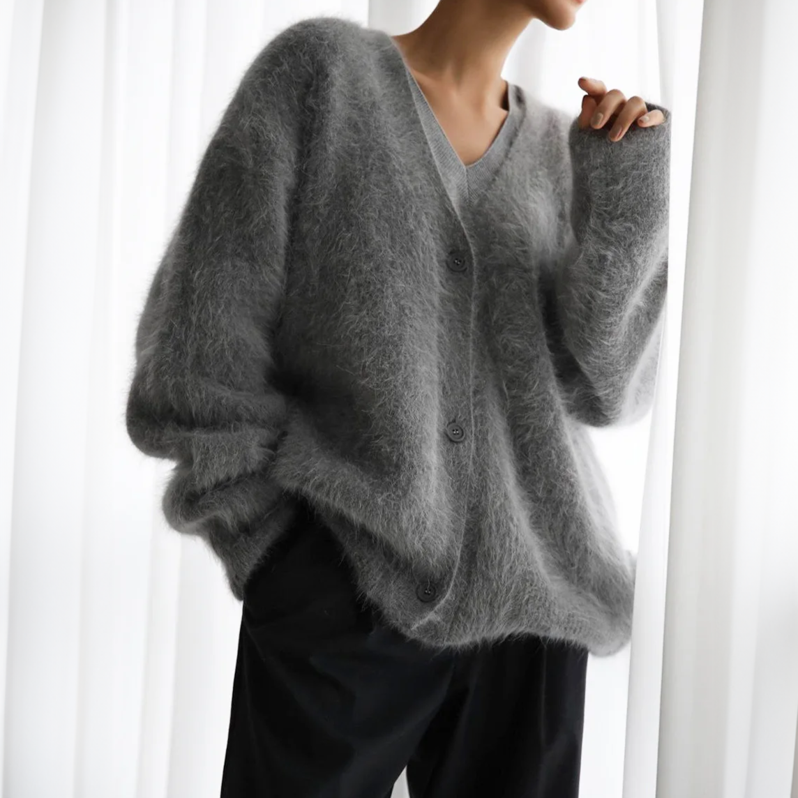 LUNA™ - Klassieke Cashmere Cardigan