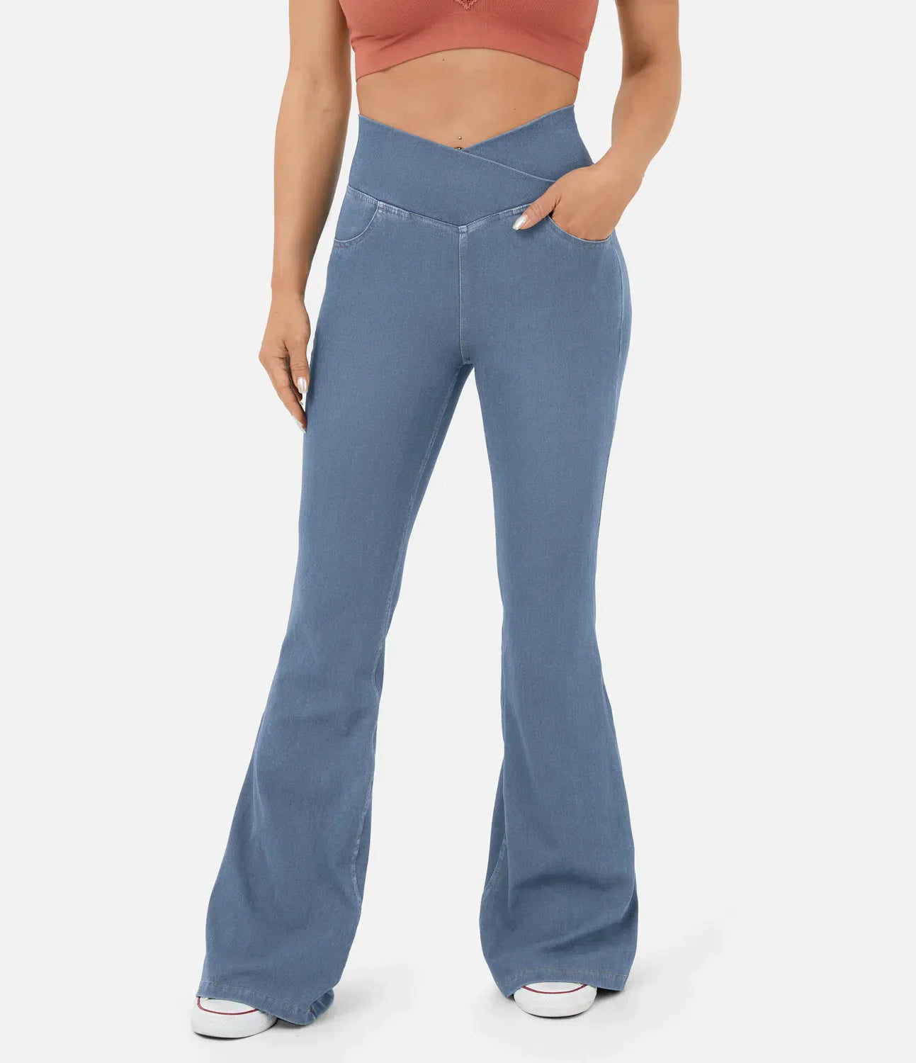 Kira™ | RetroFlare Stretch Spijker Jeans