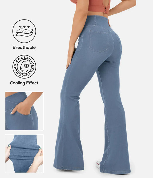 Kira™ | RetroFlare Stretch Spijker Jeans