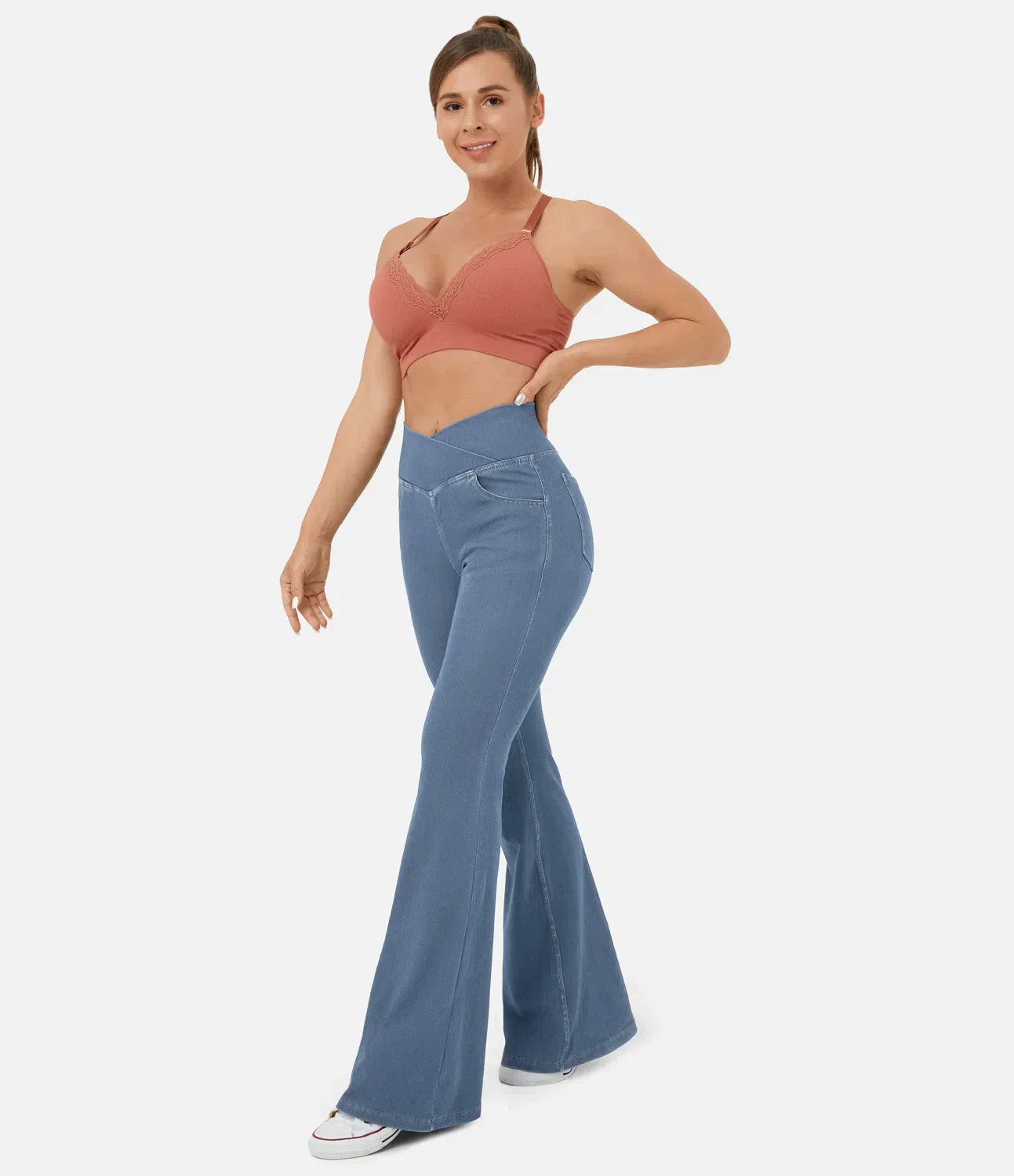 Kira™ | RetroFlare Stretch Spijker Jeans