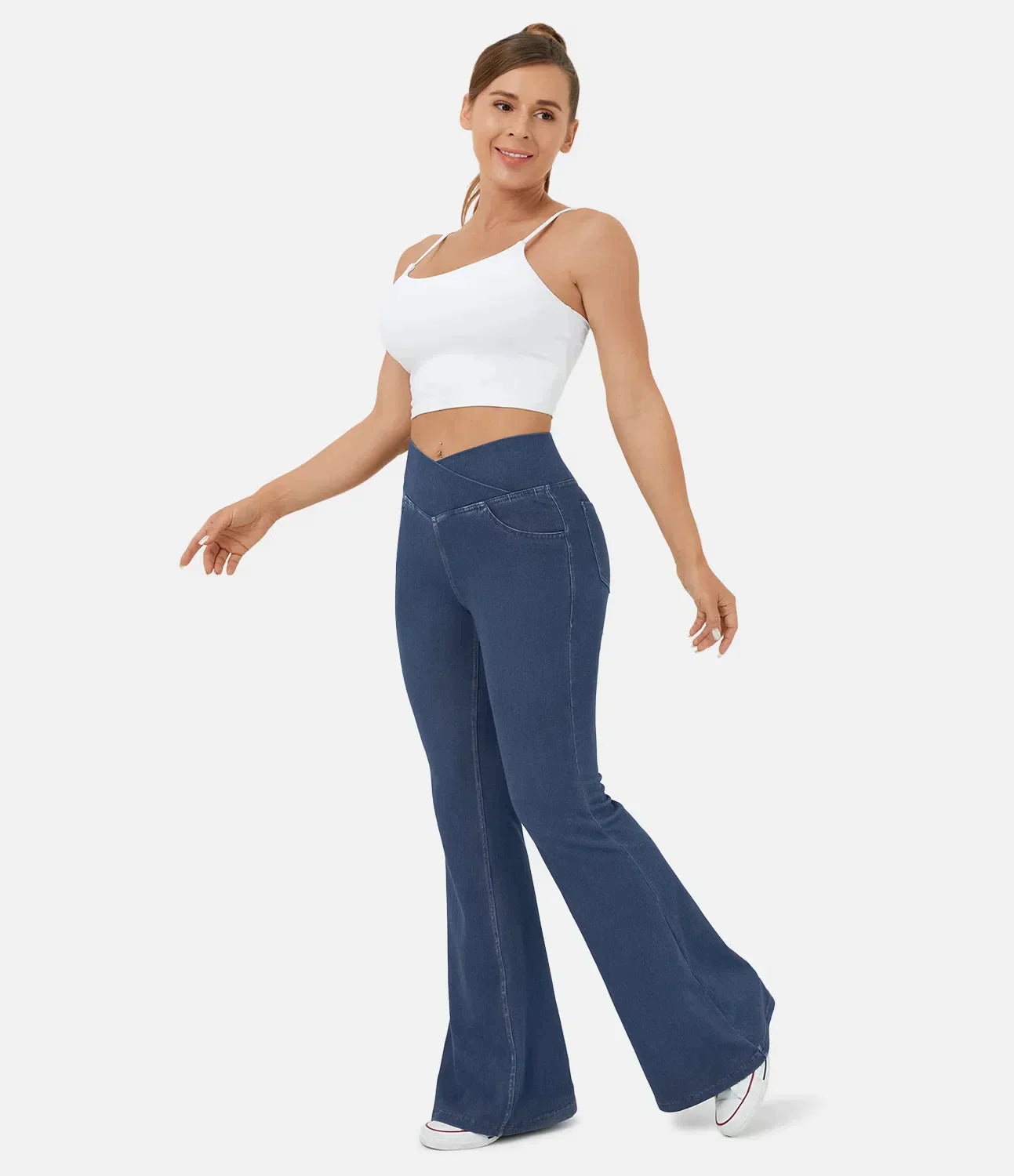 Kira™ | RetroFlare Stretch Spijker Jeans