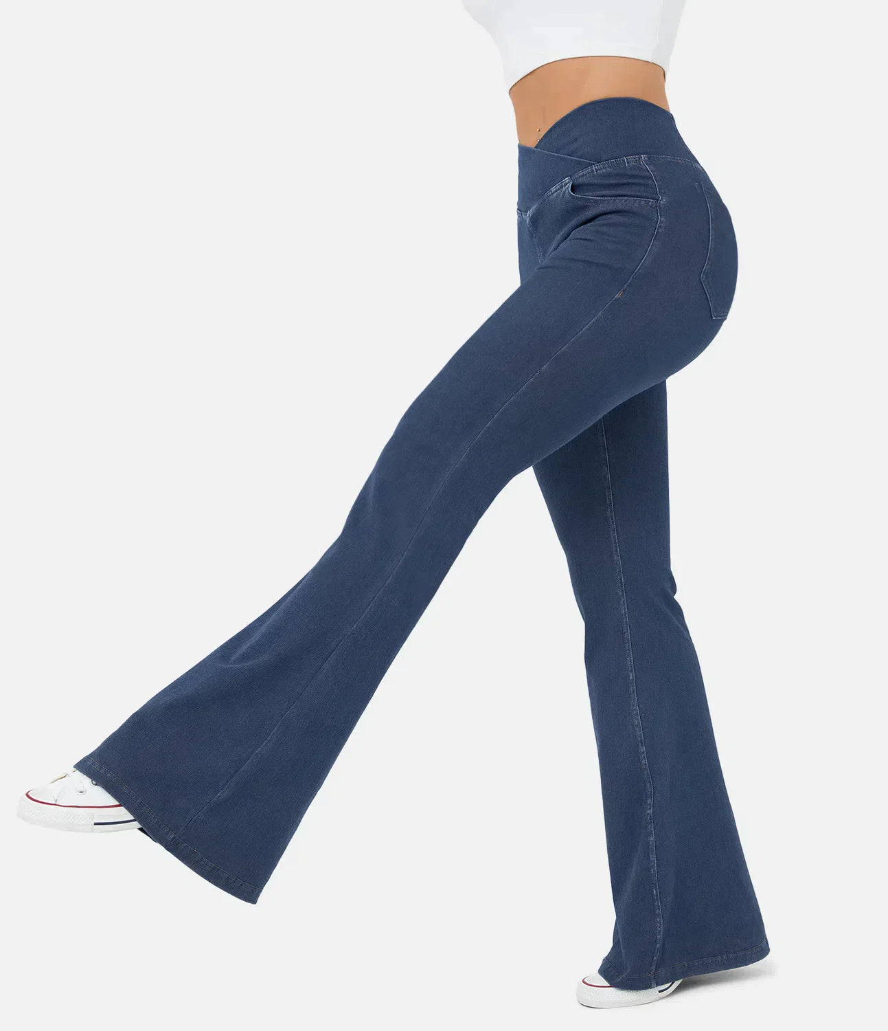 Kira™ | RetroFlare Stretch Spijker Jeans